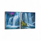 Olla 14589K2Y Doğa / Manzara Görseli Kare 2'li Yatay Kanvas Tablo (Ölçü: 85X40)