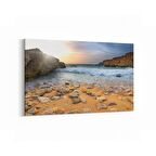 Olla 16577Y Kumsal / Sahil Görseli Yatay Kanvas Tablo (Ölçü: 120X80)