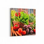 Olla 15237K Gıda Görseli Kare Kanvas Tablo (Ölçü: 100X100)