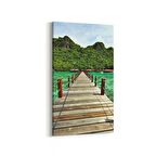 Olla 13784DD Doğa / Manzara Görseli Dikey Dar Kanvas Tablo (Ölçü: 30X60)