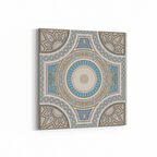 Olla 18932K Yapı Görseli Kare Kanvas Tablo (Ölçü: 100X100)