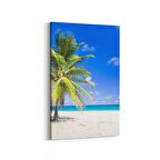 Olla 16552D Kumsal / Sahil Görseli Dikey Kanvas Tablo (Ölçü: 60X90)