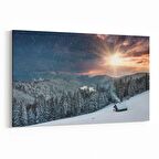 Olla 16023Y Günbatımı Görseli Yatay Kanvas Tablo (Ölçü: 100X70)