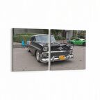 Olla 12356K2Y Araç Görseli Kare 2'li Yatay Kanvas Tablo (Ölçü: 145X70)