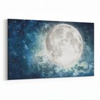 Olla 14839Y Gece Gökyüzü Görseli Yatay Kanvas Tablo (Ölçü: 30X20)