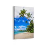 Olla 16427D Kumsal / Sahil Görseli Dikey Kanvas Tablo (Ölçü: 60X90)