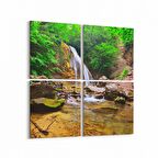 Olla 13191K4 Doğa / Manzara Görseli Kare 4'lü Kanvas Tablo (Ölçü: 65X65)