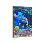 Olla 12110D Akvaryum / Balık Görseli Dikey Kanvas Tablo (Ölçü: 60X90)