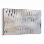 Olla 10453Y Beyaz Kabartma Görseli Yatay Kanvas Tablo (Ölçü: 150X100)