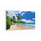 Olla 16380Y Kumsal / Sahil Görseli Yatay Kanvas Tablo (Ölçü: 120X80)