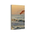 Olla 15983DD Günbatımı Görseli Dikey Dar Kanvas Tablo (Ölçü: 30X60)