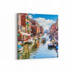 Olla 18876K Yapı Görseli Kare Kanvas Tablo (Ölçü: 25X25)