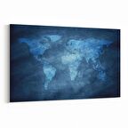 Olla 16202Y Harita Görseli Yatay Kanvas Tablo (Ölçü: 90X60)