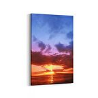 Olla 15980D Günbatımı Görseli Dikey Kanvas Tablo (Ölçü: 60X90)