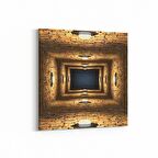 Olla 18781K Yapı Görseli Kare Kanvas Tablo (Ölçü: 30X30)