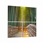 Olla 13970K4 Doğa / Manzara Görseli Kare 4'lü Kanvas Tablo (Ölçü: 65X65)