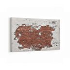 Olla 17379Y Taş / Tuğla Görseli Yatay Kanvas Tablo (Ölçü: 90X60)