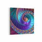 Olla 10126K Abstract Görsel Kare Kanvas Tablo (Ölçü: 60X60)