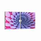 Olla 10218K2Y Abstract Girdap Görsel Kare 2'li Yatay Kanvas Tablo (Ölçü: 145X70)