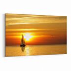 Olla 16140Y Günbatımı Görseli Yatay Kanvas Tablo (Ölçü: 45X30)