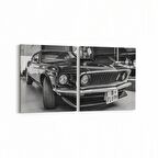 Olla 12271K2Y Araç Görseli Kare 2'li Yatay Kanvas Tablo (Ölçü: 85X40)