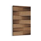 Olla 12028D Ahşap Desen Görseli Dikey Kanvas Tablo (Ölçü: 100X150)