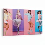 Olla 16758Y Model / Manken Görseli Yatay Kanvas Tablo (Ölçü: 30X20)