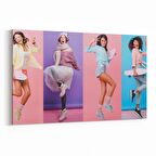 Olla 16758Y Model / Manken Görseli Yatay Kanvas Tablo (Ölçü: 45X30)