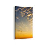 Olla 15921DD Günbatımı Görseli Dikey Dar Kanvas Tablo (Ölçü: 40X80)
