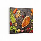Olla 15281K Gıda Görseli Kare Kanvas Tablo (Ölçü: 30X30)