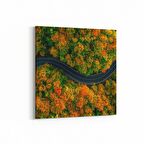 Olla 14467K Doğa / Manzara Görseli Kare Kanvas Tablo (Ölçü: 25X25)