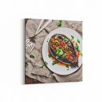 Olla 15093K Gıda Görseli Kare Kanvas Tablo (Ölçü: 25X25)