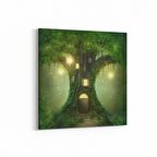 Olla 13557K Doğa / Manzara Görseli Kare Kanvas Tablo (Ölçü: 60X60)