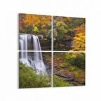 Olla 14574K4 Doğa / Manzara Görseli Kare 4'lü Kanvas Tablo (Ölçü: 125X125)