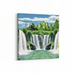 Olla 13380K Doğa / Manzara Görseli Kare Kanvas Tablo (Ölçü: 25X25)