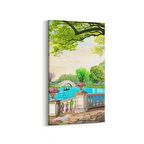 Olla 13663DD Doğa / Manzara Görseli Dikey Dar Kanvas Tablo (Ölçü: 30X60)