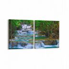 Olla 14252K2Y Doğa / Manzara Görseli Kare 2'li Yatay Kanvas Tablo (Ölçü: 145X70)