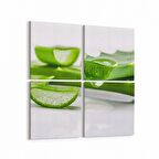 Olla 15126K4 Gıda Görseli Kare 4'lü Kanvas Tablo (Ölçü: 65X65)