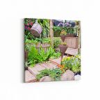 Olla 18978K Yapı Görseli Kare Kanvas Tablo (Ölçü: 25X25)