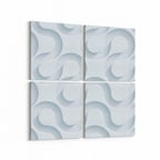 Olla 14936K4 Geometrik Desen Görseli Kare 4'lü Kanvas Tablo (Ölçü: 125X125)