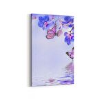 Olla 11703D Orkide Çiçek Görseli Dikey Kanvas Tablo (Ölçü: 60X90)