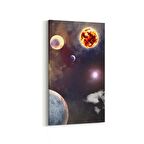 Olla 17619DD Uzay Görseli Dikey Dar Kanvas Tablo (Ölçü: 60X120)
