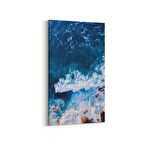 Olla 13013DD Deniz / Okyanus Görseli Dikey Dar Kanvas Tablo (Ölçü: 40X80)