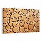 Olla 11995Y Ahşap Desen Görseli Yatay Kanvas Tablo (Ölçü: 150X100)