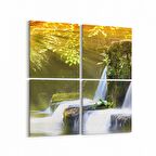 Olla 13503K4 Doğa / Manzara Görseli Kare 4'lü Kanvas Tablo (Ölçü: 145X145)