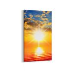 Olla 16138DD Günbatımı Görseli Dikey Dar Kanvas Tablo (Ölçü: 30X60)