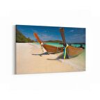 Olla 16610Y Kumsal / Sahil Görseli Yatay Kanvas Tablo (Ölçü: 45X30)
