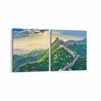 Olla 14050K2Y Doğa / Manzara Görseli Kare 2'li Yatay Kanvas Tablo (Ölçü: 85X40)