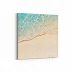 Olla 16395K Kumsal / Sahil Görseli Kare Kanvas Tablo (Ölçü: 25X25)