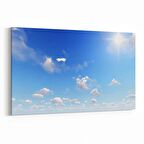 Olla 15663Y Gökyüzü Bulut Görseli  Yatay Kanvas Tablo (Ölçü: 90X60)